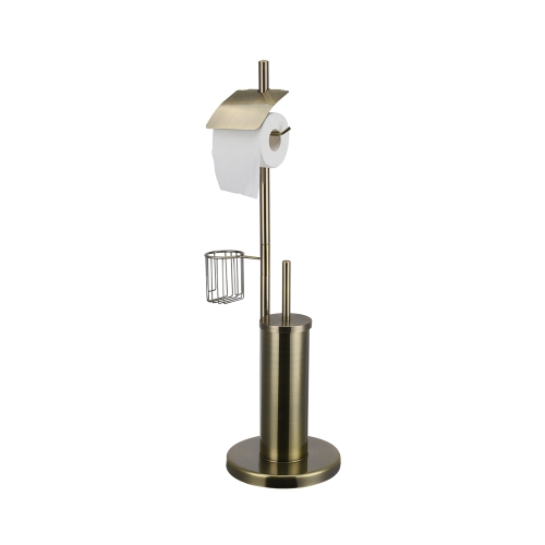 Brass copper chrome gold plating toilet tissue paper roll holder stand
