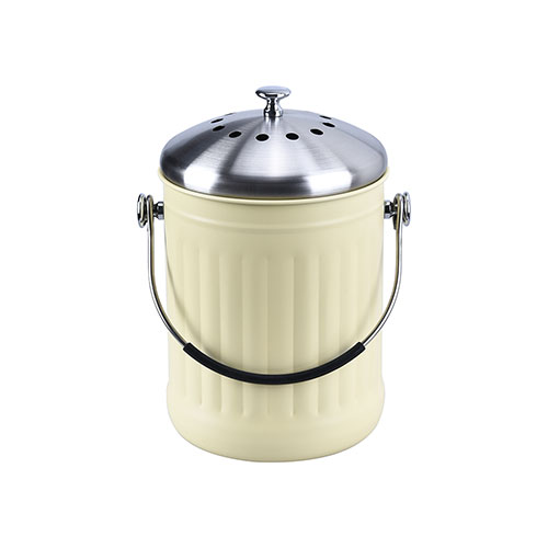 Stainless Steel Food Waste Caddy Includes Replacement Filters