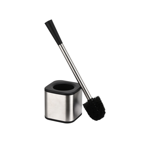 Bathroom decorative stainless steel cleaning toilet brush with holder